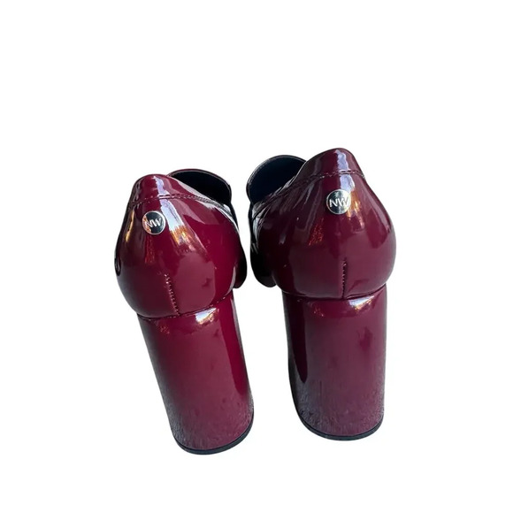 Nine West Women's Verge Loafer Pump Block Heel Squared Toe. Classic Look. SZ-8.5 - Picture 4 of 6